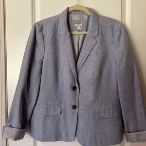 J. Crew Schoolboy Blazer Linen-Cotton Style #G2497